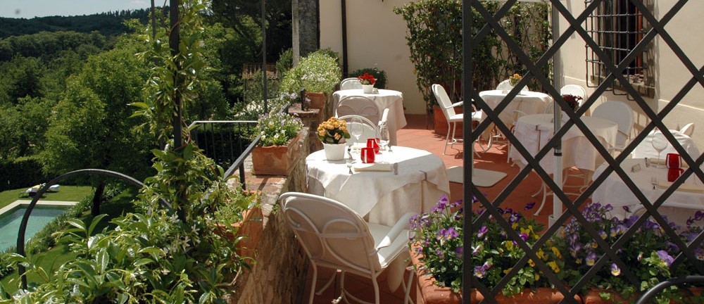 Panoramic Terrace Restaurant Castellina in Chianti